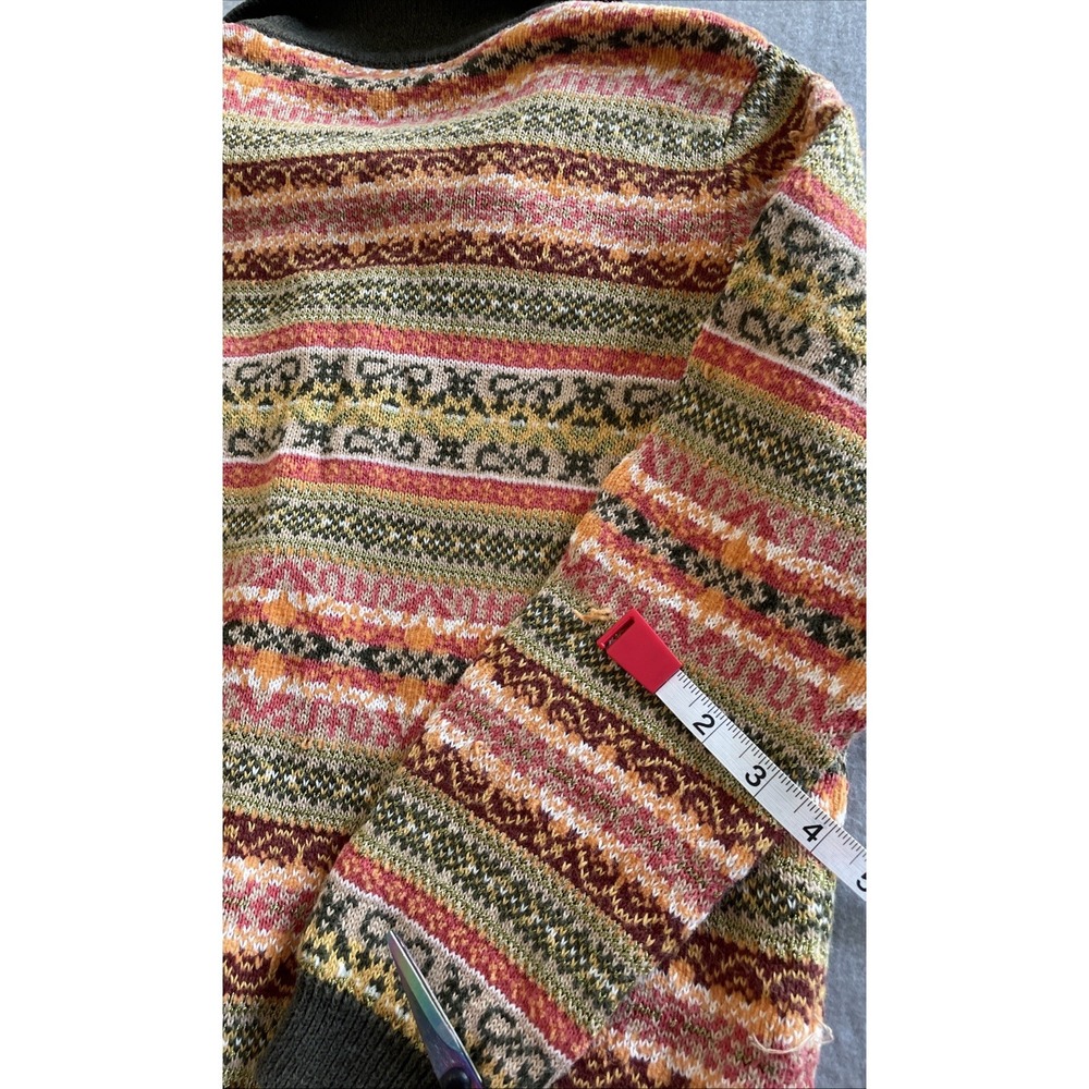 Alfred Dunner Women Knit Sweater Petite Multicolor Zip Up Granny - Picture 13 of 13
